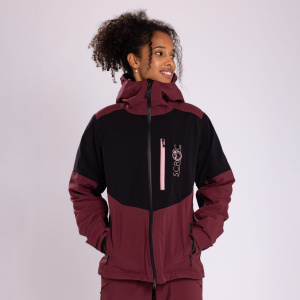 sMerinoshell Jacke Spica w weinrot für Damen von SCROC sMerinoshell Jacke Spica w weinrot für Damen von SCROC