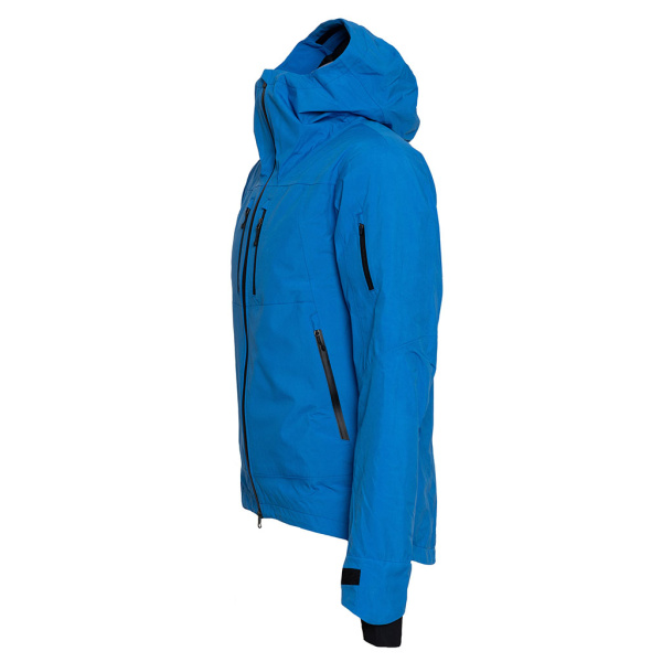 Die  sMerinoshell Loft Jacke Mito blau für Herren ist wind- und wasserdicht.