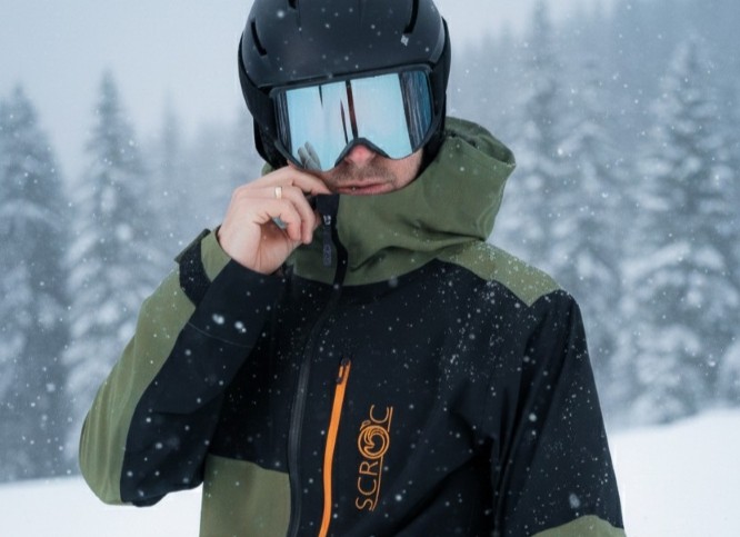 Wind- und wasserfeste Hardshelljacke Herren von SCROC