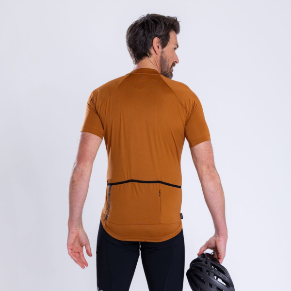 Rückansicht des sPerformance Bike Trikot Cio für Herren in zimt von SCROC.