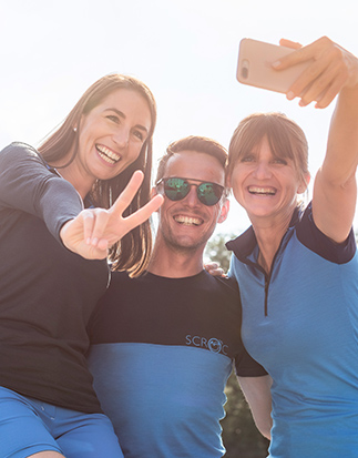 Sport draußen im Frühling mit Merino Shirts SCROC