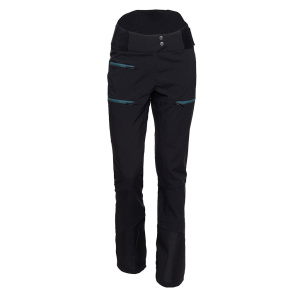 sWooltec Merino Hose Dio w schwarz mit petrol Reißverschlüssen für Damen von SCROC.