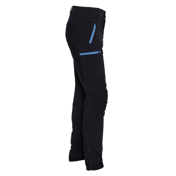 sWooltec Merino Hose Relo schwarz mit blauen Reißverschlüssen für Herren von SCROC.