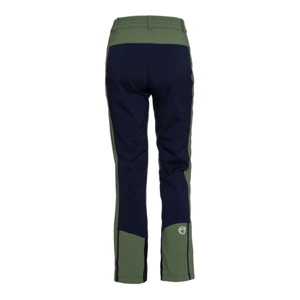 sWooltec Merino Hose Spino w Damen olivgrün: Dunkelblauer, robust gewebter Stoff trifft auf unser sWooltec-Material.