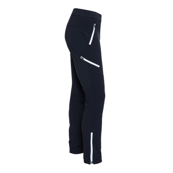 sWooltec Merino Hose Tero für Damen und Herren schwarz mit Zipp-Taschen.