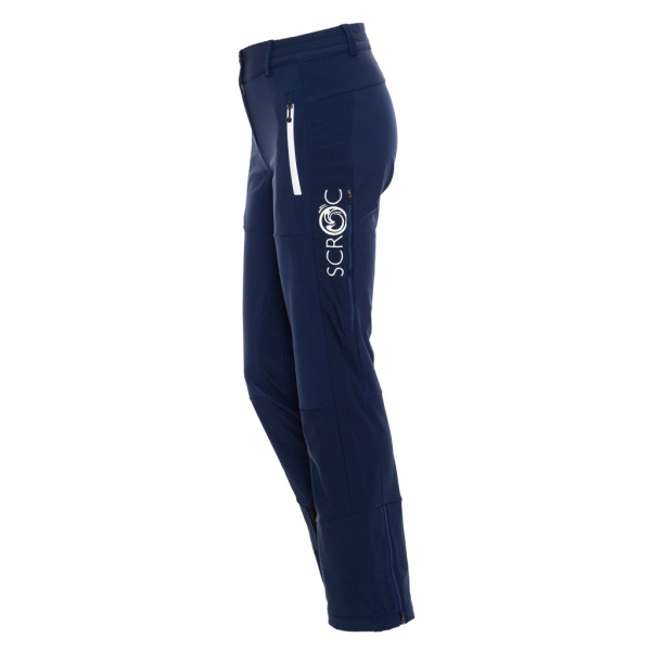 sWooltec Merino Hose Vintro w dunkelblau für Damen von SCROC: Perfekte Skitourenhose für Damen mit schützender Membran.