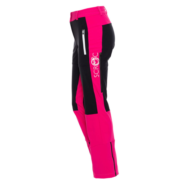 sWooltec Merino Hose Vintro w pink für Damen von SCROC: Perfekte Skitourenhose für Damen mit schützender Membran.