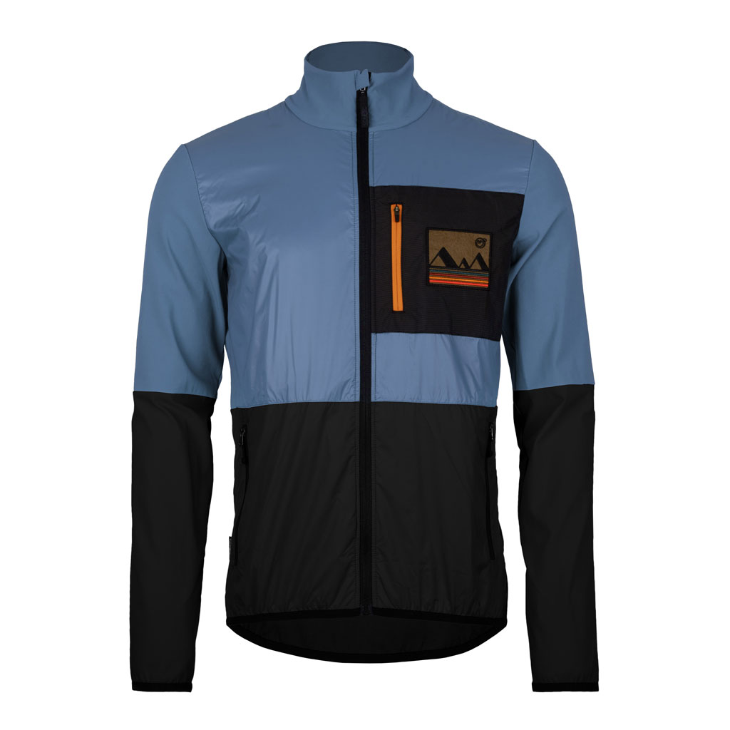 sWooltec Merino Hybrid Jacke Kuko m stahlblau Herren von SCROC