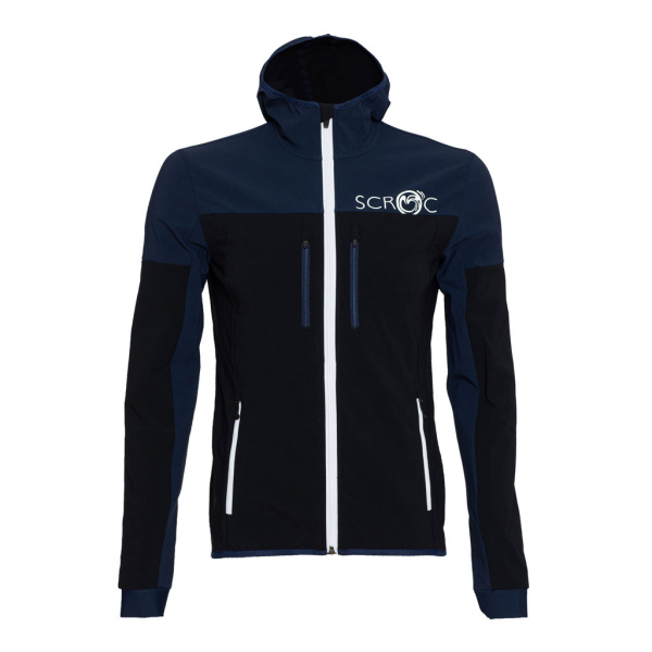 sWooltec Merino Jacke Caro dunkelblau/schwarz Herren von SCROC.