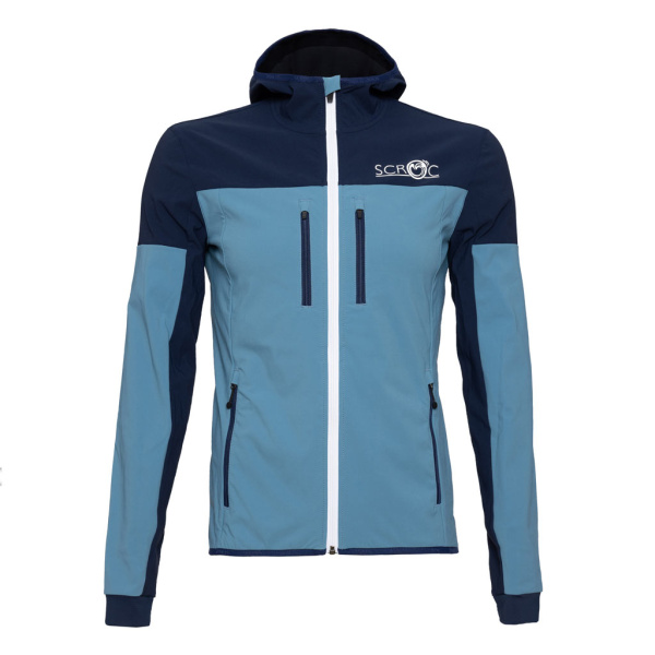 sWooltec Merino Jacke Caro eisblau Herren von SCROC.