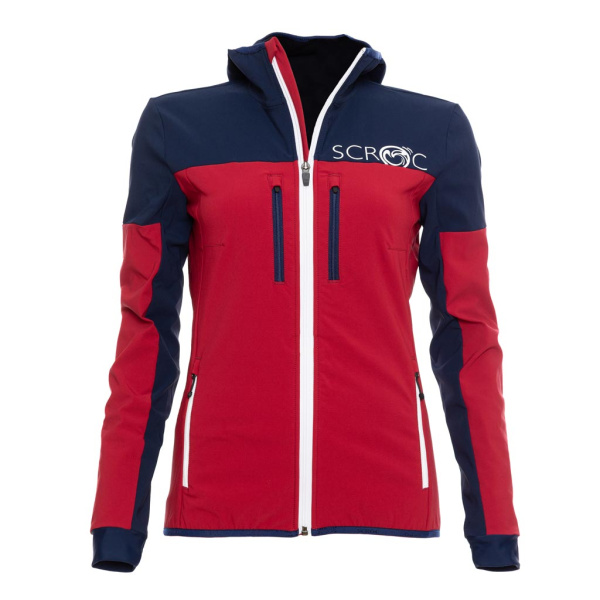 sWooltec Merino Jacke Caro w dunkelrot für Damen von SCROC.