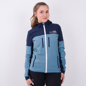 sWooltec Merino Jacke Caro w eisblau für Damen von SCROC.