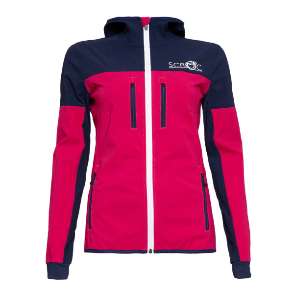 sWooltec Merino Jacke Caro w pink für Damen von SCROC.