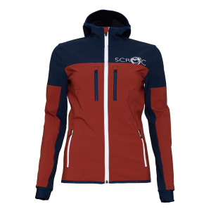 sWooltec Merino Jacke Caro w rostbraun für Damen von SCROC.