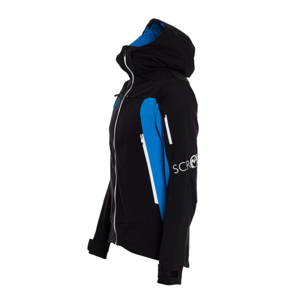 sWooltec Merino Jacke Spino Herren blau/schwarz mit robuster Webung.