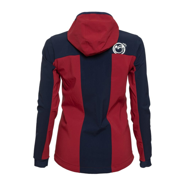 Die sWooltec Merino Jacke Tigo w dunkelrot Damen ist mit Membran verstärkt.