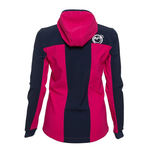 Die sWooltec Merino Jacke Tigo w pink Damen ist mit Membran verstärkt.