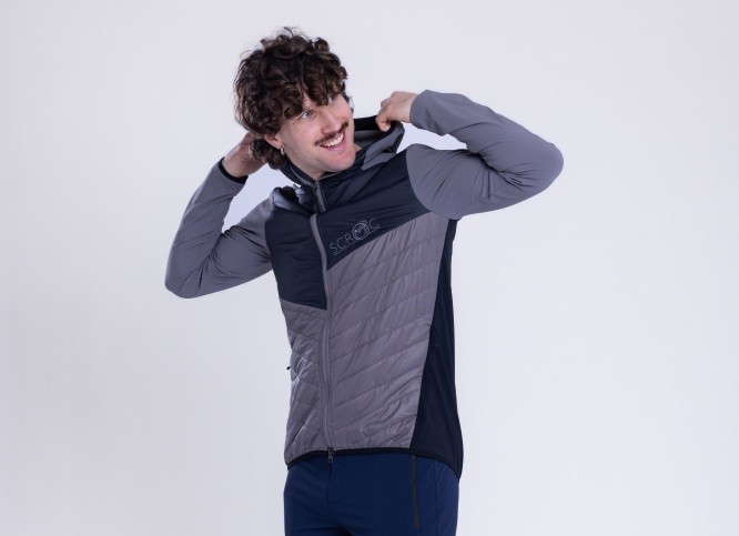 Merino Hybrid Jacke für Wanderungen für Herren von SCROC